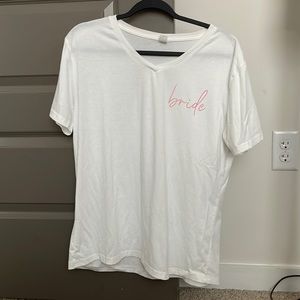 Short sleeve “Bride” t shirt (XL)